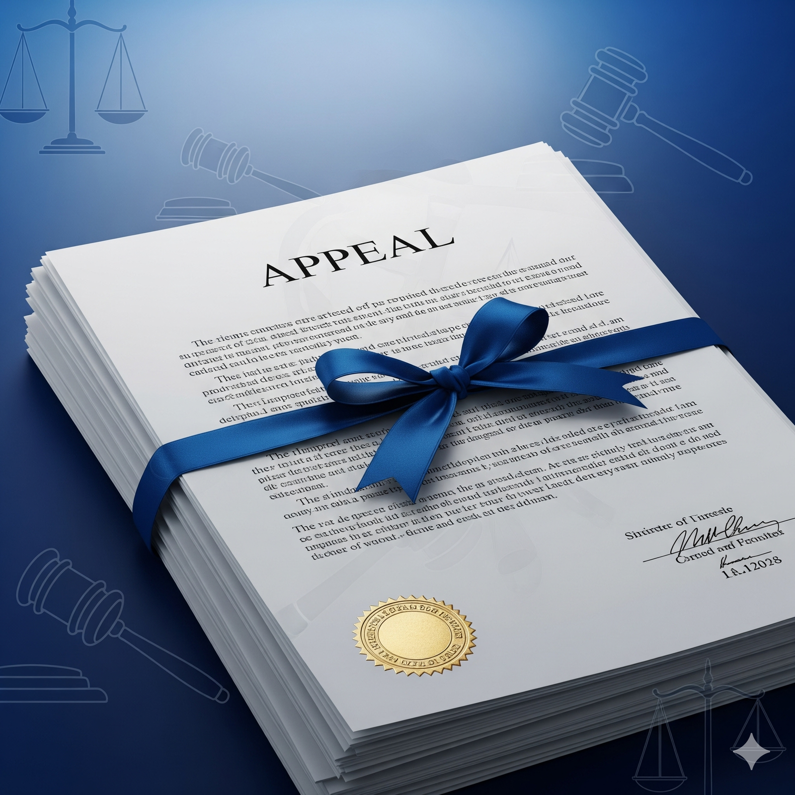 Legal document appeal